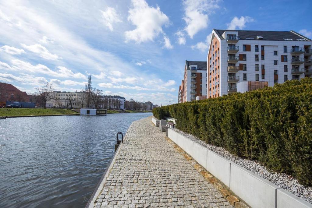 Stylish Apartment Oldtown Riverview Balcony Gdańsk Exterior foto